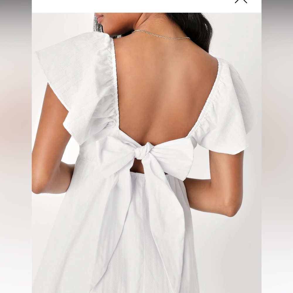 Adorable White Babydoll Dress